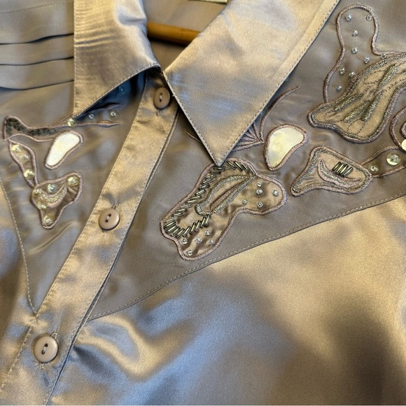 Vintage 80’s Malcolm Starr Western Blouse - Picture 9 of 9